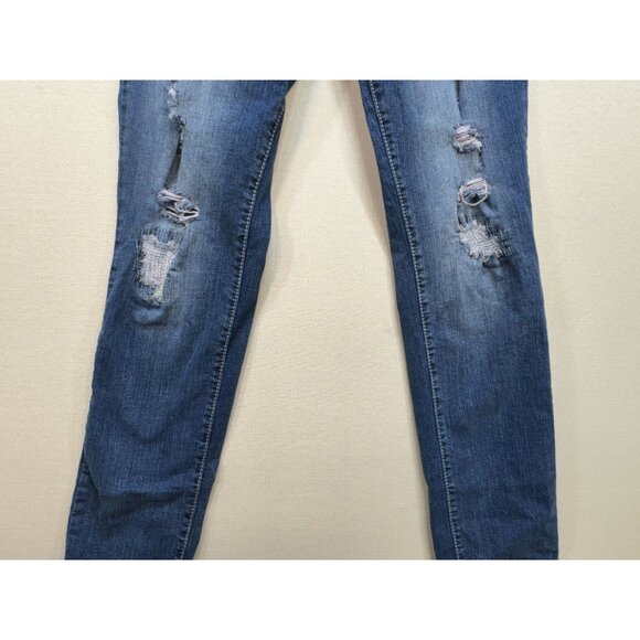 Amethyst Jeans Womens Distressed Skinny Jeans Size 11 Blue Denim Streetwear - Picture 6 of 15